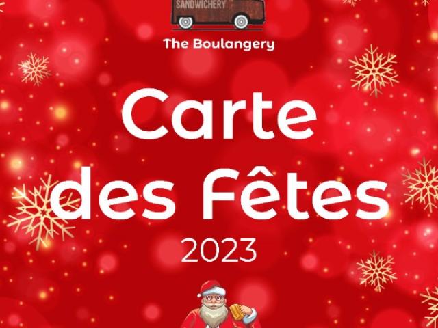 Carte de Noël 2023 - Commandez dès aujourd'hui chez The Boulangery !